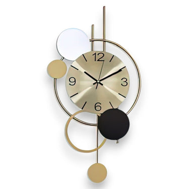 Intersecting Circles Modern Timepiece (35 x 14 Inches)